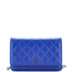 Wallet on Chain Quilted Lambskin