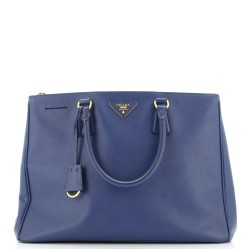 Double Zip Lux Tote Saffiano Leather Medium