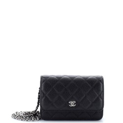 Wallet on Chain Quilted Caviar Mini