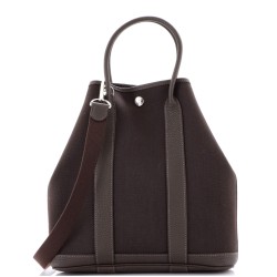 Garden File Tote Toile and Leather 28