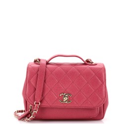 Business Affinity Flap Bag Quilted Caviar Small