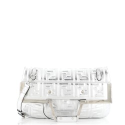 FF 1974 Foldover Frame Tote Zucca Embossed Leather Medium