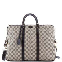 Convertible Briefcase GG Coated Canvas with Leather Large