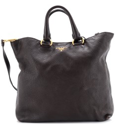 Convertible Shopper Tote Vitello Daino Large