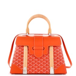 Saigon Top Handle Bag Coated Canvas with Leather MM