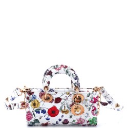 Lady D-Joy Bag Printed Leather Small