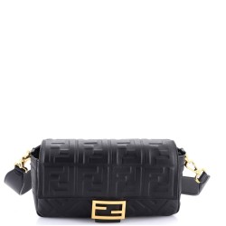 Baguette NM Bag Zucca Embossed Leather Medium