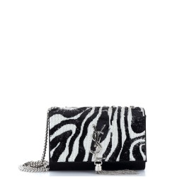 Classic Monogram Tassel Crossbody Bag Printed Sequins with Satin Small