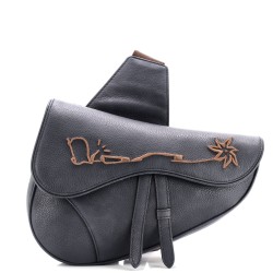 x Cactus Jack Saddle Crossbody Bag Embroidered Leather