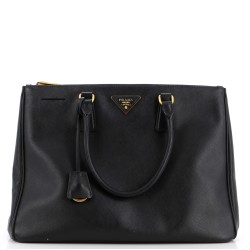 Double Zip Lux Tote Saffiano Leather Medium