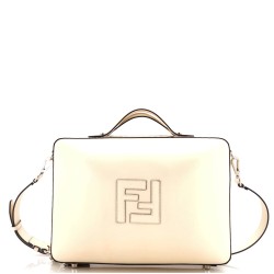 FF Logo Suitcase Crossbody Bag Leather Medium