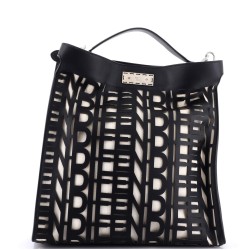 Peekaboo X-Lite Fit Bag Laser Cut Leather and Canvas
