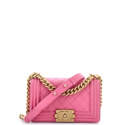 Boy Flap Bag Quilted Calfskin Small
