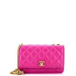 All Slide Long Wallet on Chain Quilted Lambskin