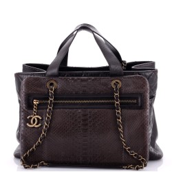 Urban Mix Tote Quilted Glazed Calfskin and Python Medium