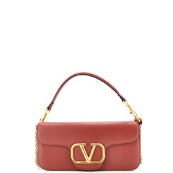 VLogo Loco Flap Shoulder Bag Leather Medium