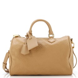 Speedy Soft Bandouliere Bag Monogram Empreinte Leather 30