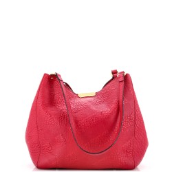Canter Tote Check Embossed Leather Small