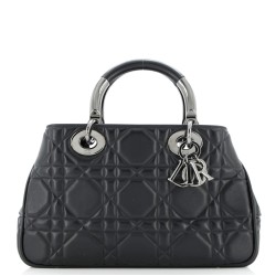 Lady 95.22 Bag Cannage Embossed Leather Medium