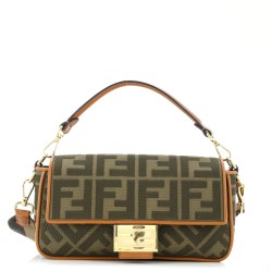 Baguette NM Bag Zucca Embroidered Canvas Medium