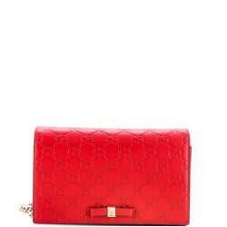 Signature Wallet on Chain Guccissima Leather