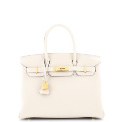 Birkin Handbag Light Togo with Gold Hardware 30