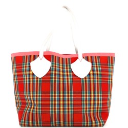 Reversible Giant Tote Vintage Check Canvas Large