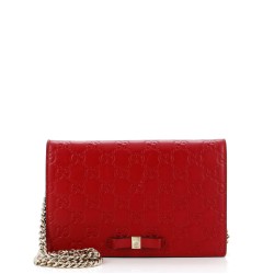 Signature Wallet on Chain Guccissima Leather