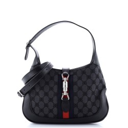 x Gucci The Hacker Project Jackie 1961 Hobo BB Canvas Small
