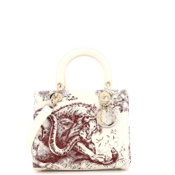 Toile de Jouy Lady Dior Bag Beaded Leather Medium