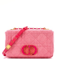 Caro Bag Macrocannage Quilt Denim Medium