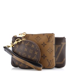Trio Pouch Set Reverse Monogram Giant