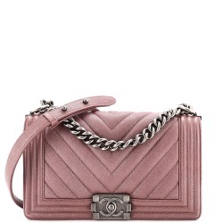 Boy Flap Bag Chevron Caviar Old Medium