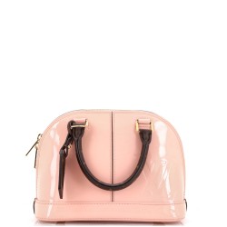Alma Handbag Vernis with Monogram Canvas BB