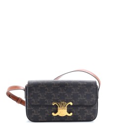 Triomphe East-West Shoulder Bag Triomphe Coated Canvas