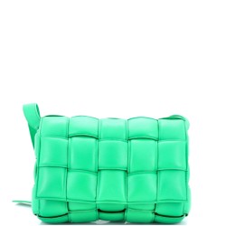 Cassette Crossbody Bag Padded Maxi Intrecciato Leather