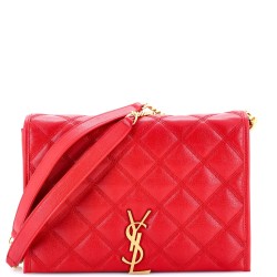 Becky Chain Wallet Quilted Leather