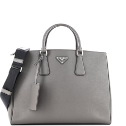 Galleria Double Zip Travel Tote Saffiano Leather Large