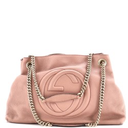 Soho Chain Strap Shoulder Bag Leather Medium