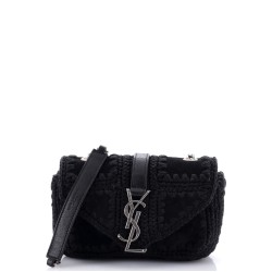 Classic Monogram Crossbody Bag Macrame Suede Baby