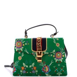 Sylvie Top Handle Bag Floral Jacquard Medium