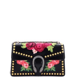 Dionysus Bag Embroidered Studded Leather Small
