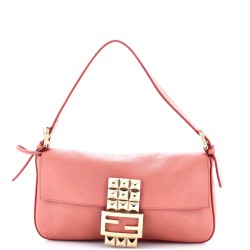 Baguette Bag Leather with Studded Detail