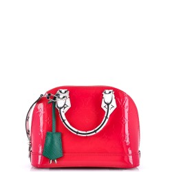 Alma Handbag Monogram Vernis with Monogram Canvas and Epi Leather BB