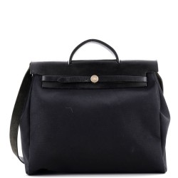 Herbag Zip Leather and Toile 39