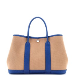 Garden Party Tote Toile and Leather 30