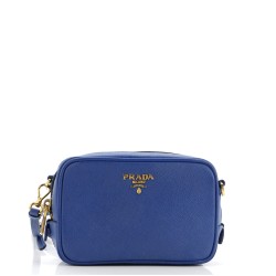 Camera Shoulder Bag Saffiano Leather Mini