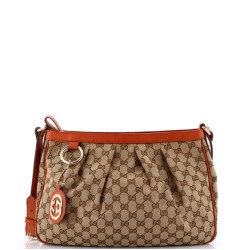 Sukey Messenger Bag GG Canvas with Leather Medium