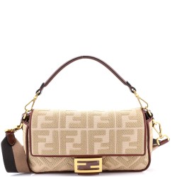 Baguette NM Bag Zucca Embroidered Canvas Medium