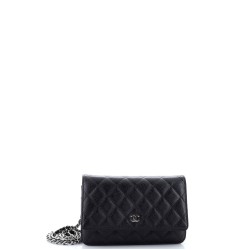Wallet on Chain Quilted Caviar